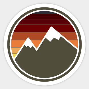 Vintage mountain Patch Sticker